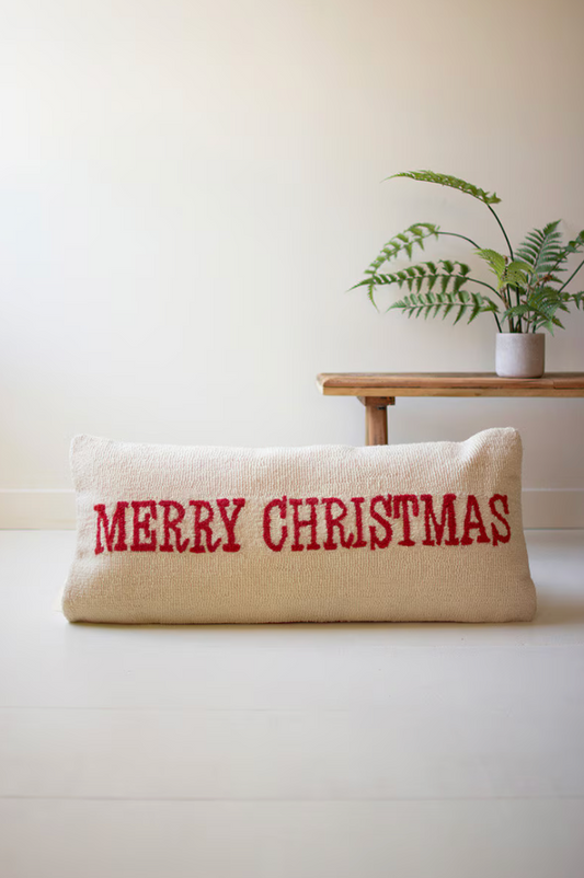 Merry Christmas Throw Pillow