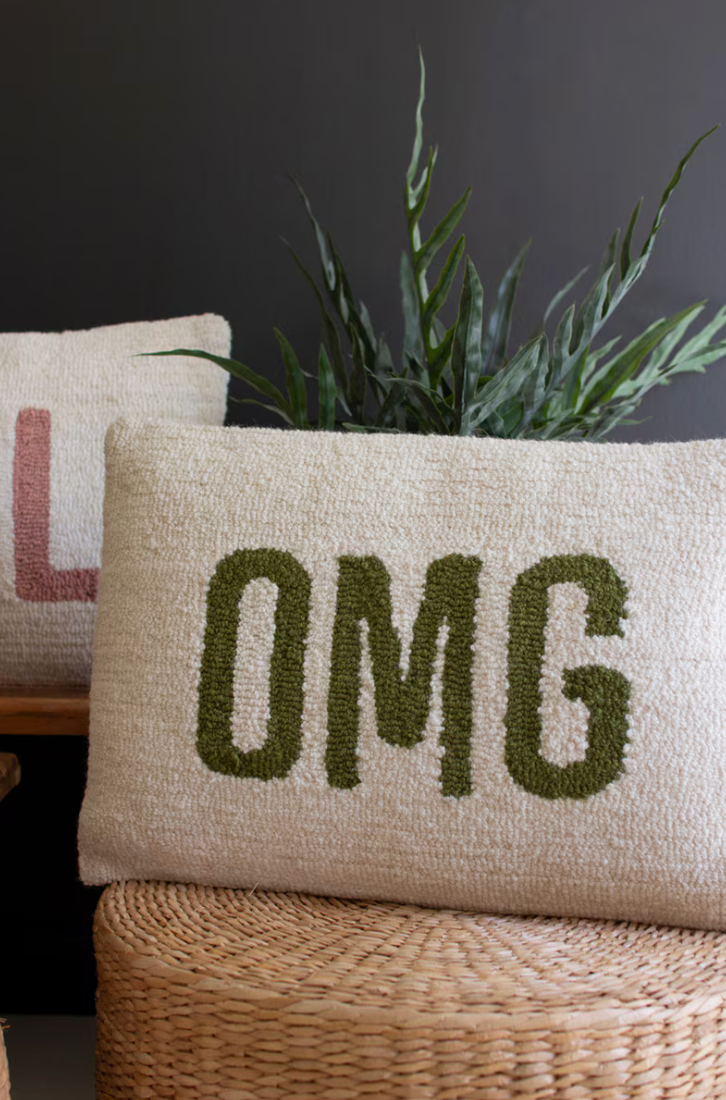 OMG Throw Pillow